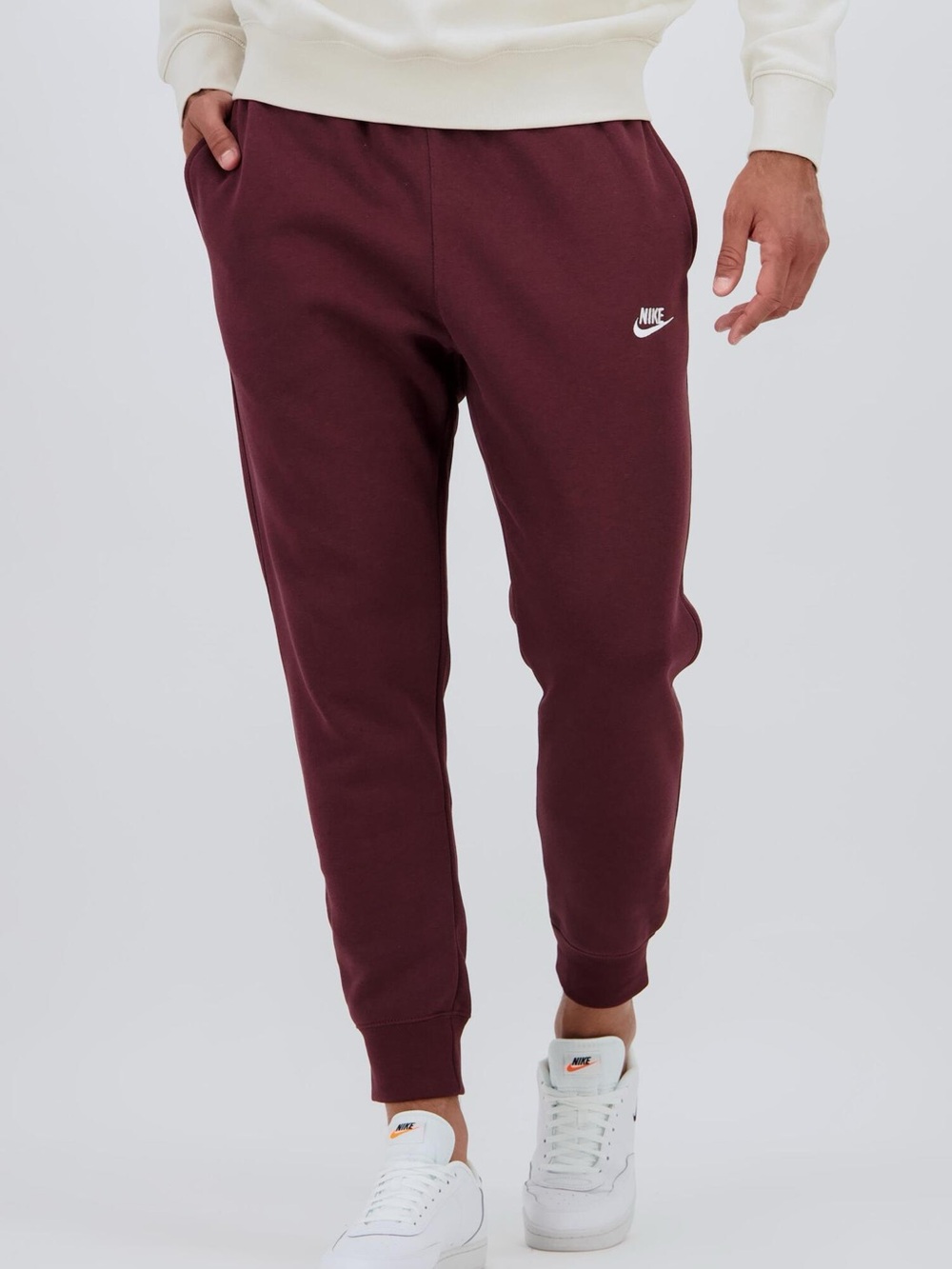 Nike Men's Maroon Fleece Joggers